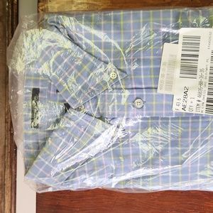Original Oxford Blue Dress Shirt Neck 16 / 35 Sharp New